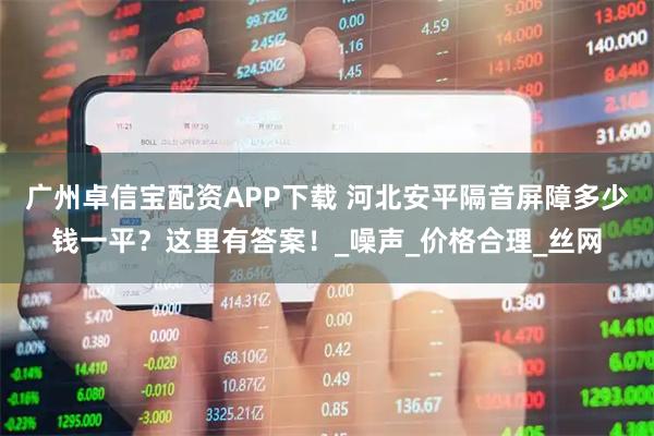 广州卓信宝配资APP下载 河北安平隔音屏障多少钱一平？这里有答案！_噪声_价格合理_丝网
