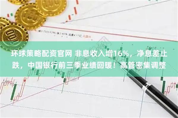 环球策略配资官网 非息收入增16%，净息差止跌，中国银行前三季业绩回暖！高管密集调整